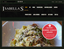 Tablet Screenshot of isabellasitalian.com